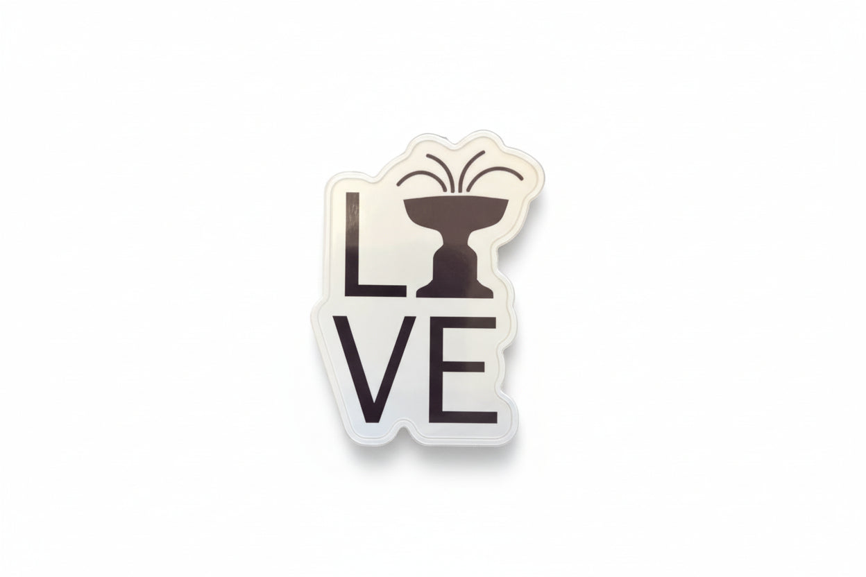 Ridgefield Love Cass Gilbert Fountain Sticker