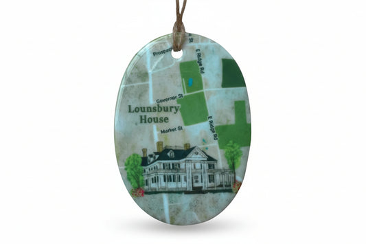 Lounsbury House Ceramic Ornament - Exclusive Design