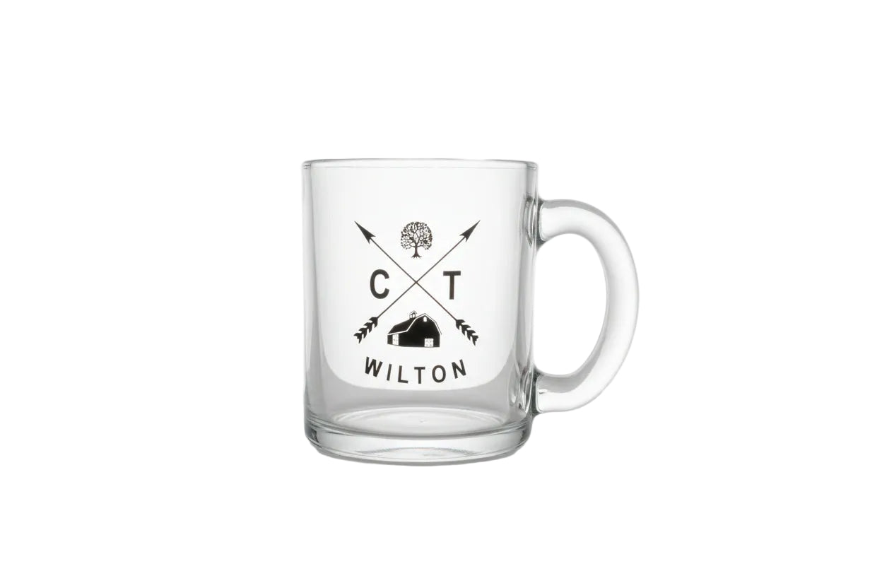 Wilton Connecticut Glass Mug