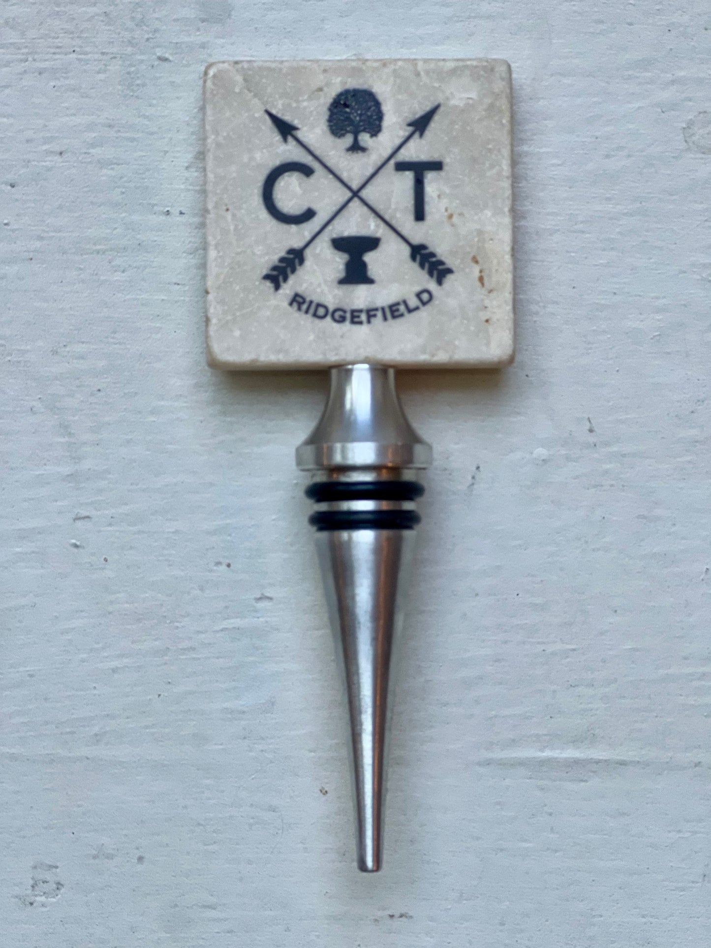 Tumbled Marble Wine Bottle Stopper - North Salem, Redding, Ridgefield & South Salem/Lewisboro Designs