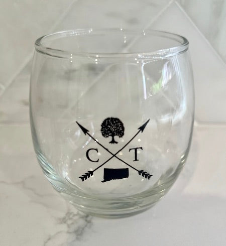 Iconic Connecticut Wine Glass