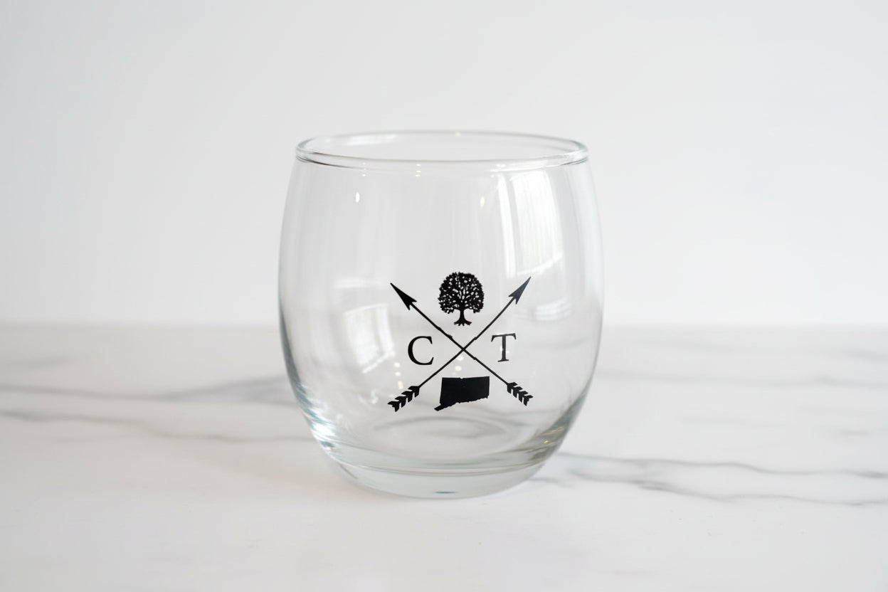 Iconic Connecticut Wine Glass