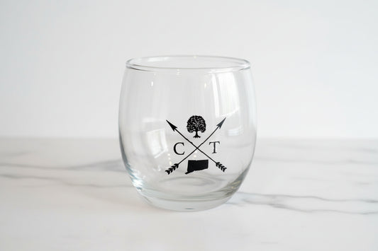 Iconic Connecticut Wine Glass