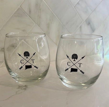 Iconic Connecticut Wine Glass