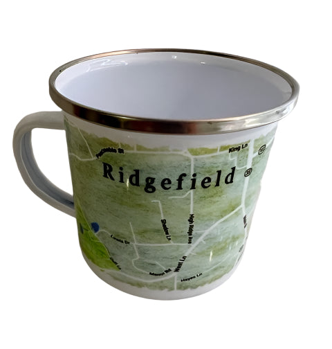 Ridgefield Main Street Enamel Camp Mug - EXCLUSIVE Design!