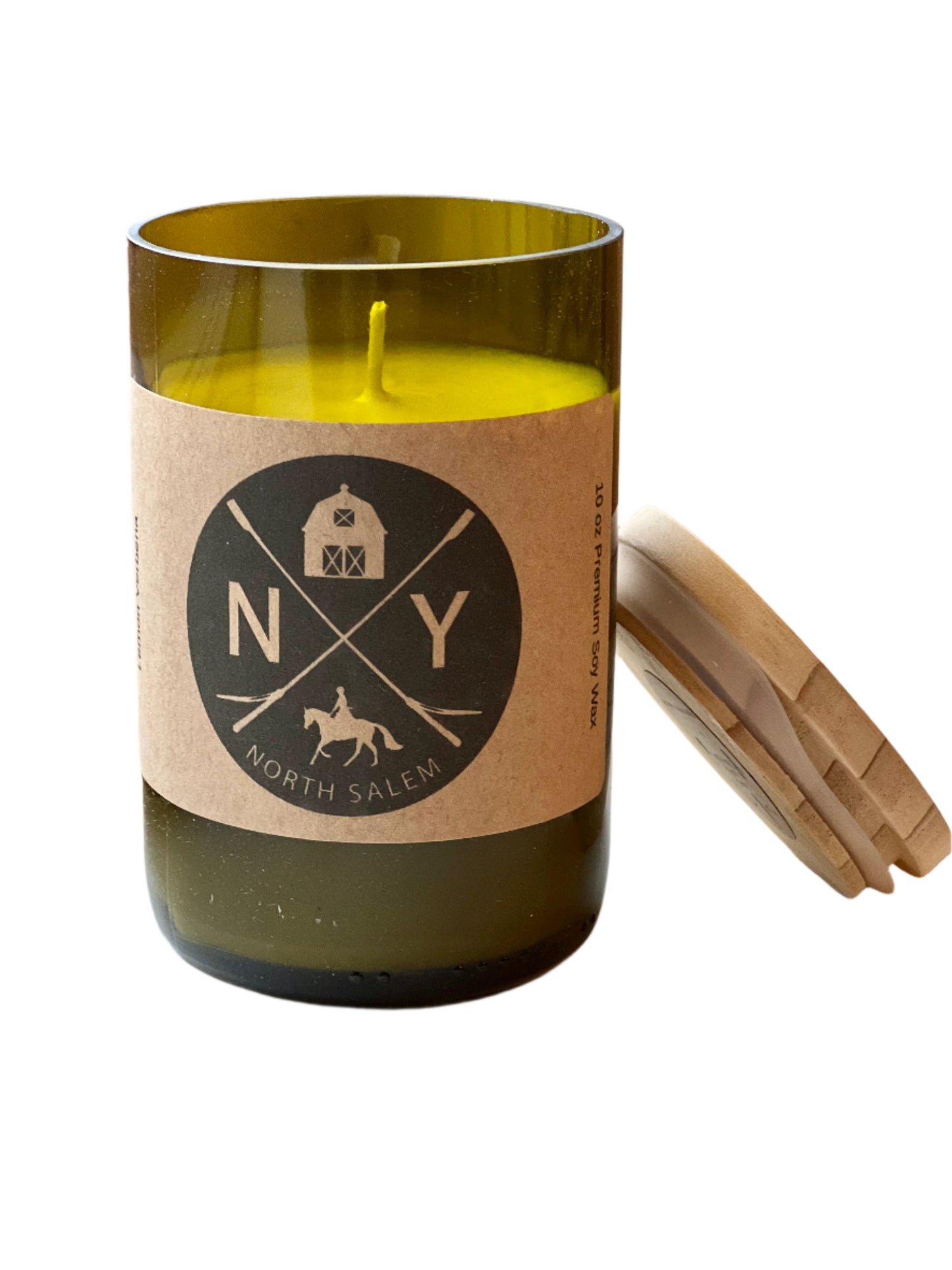 North Salem Recycled Wine Bottle Soy Candle