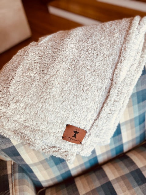 Ridgefield Plush Ombre Sherpa Throw Blanket