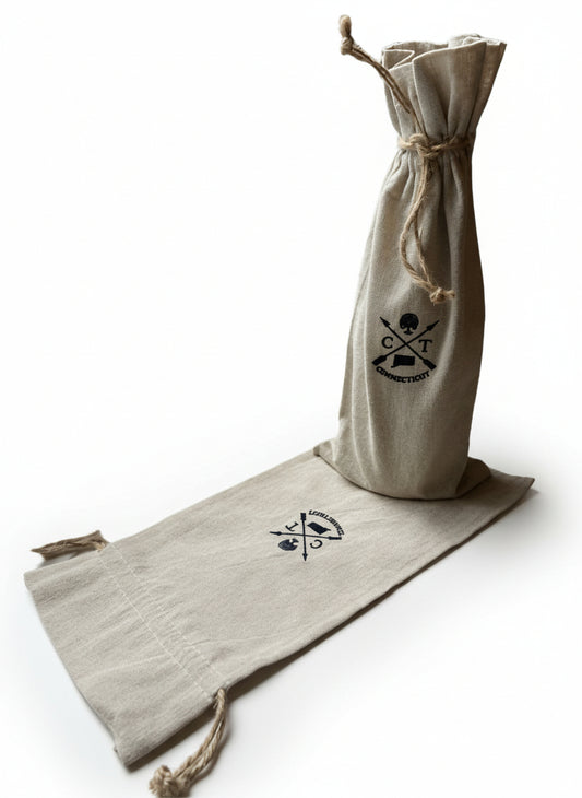 Iconic CT Linen Wine Pouch