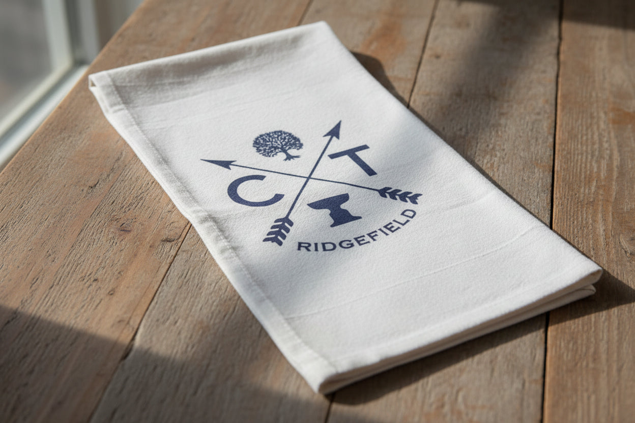 Iconic Ridgefield Tea Towel