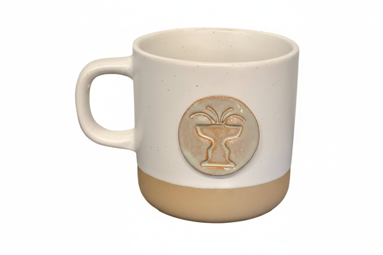 Handmade Cabin Mug - Horse & Rider or Cass Gilbert Fountain Design - A Purchase with a Purpose