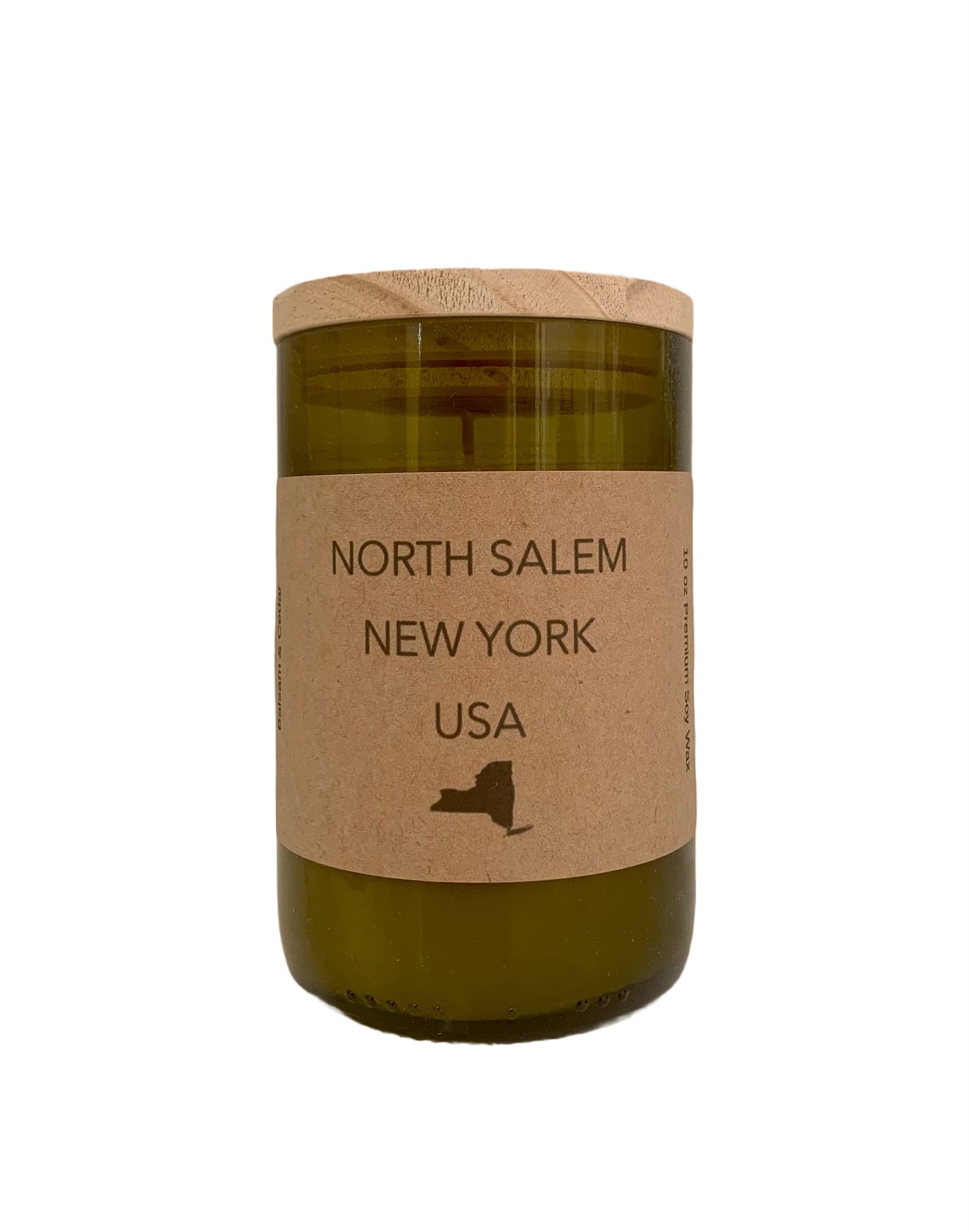 North Salem Recycled Wine Bottle Soy Candle