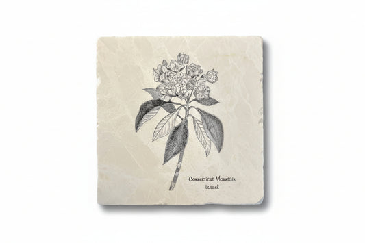 Mountain Laurel Marble Trivet - Exclusive to The Rooted Plow