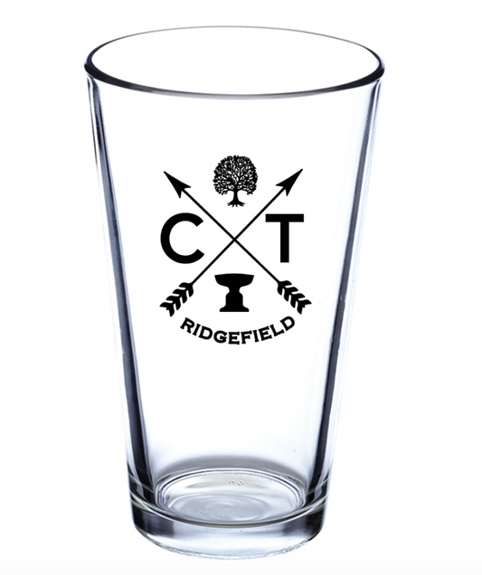 16 oz. Iconic Ridgefield Pint Glass