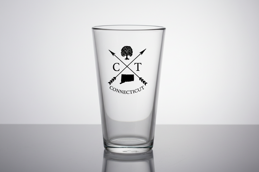 16 oz. Iconic Connecticut Pint Glass