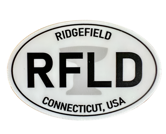 RFLD Connecticut USA Oval Sticker