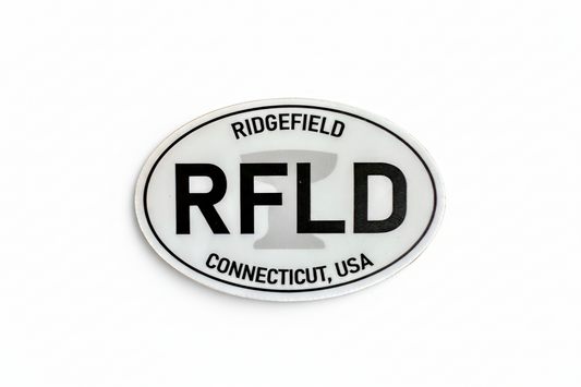 RFLD Connecticut USA Oval Sticker