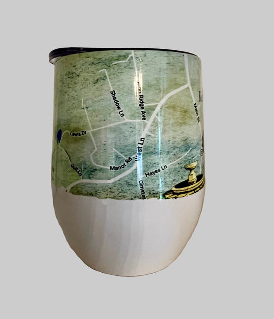 Ridgefield Connecticut Main Street Insulated Wine Tumbler - Exclusive Design!