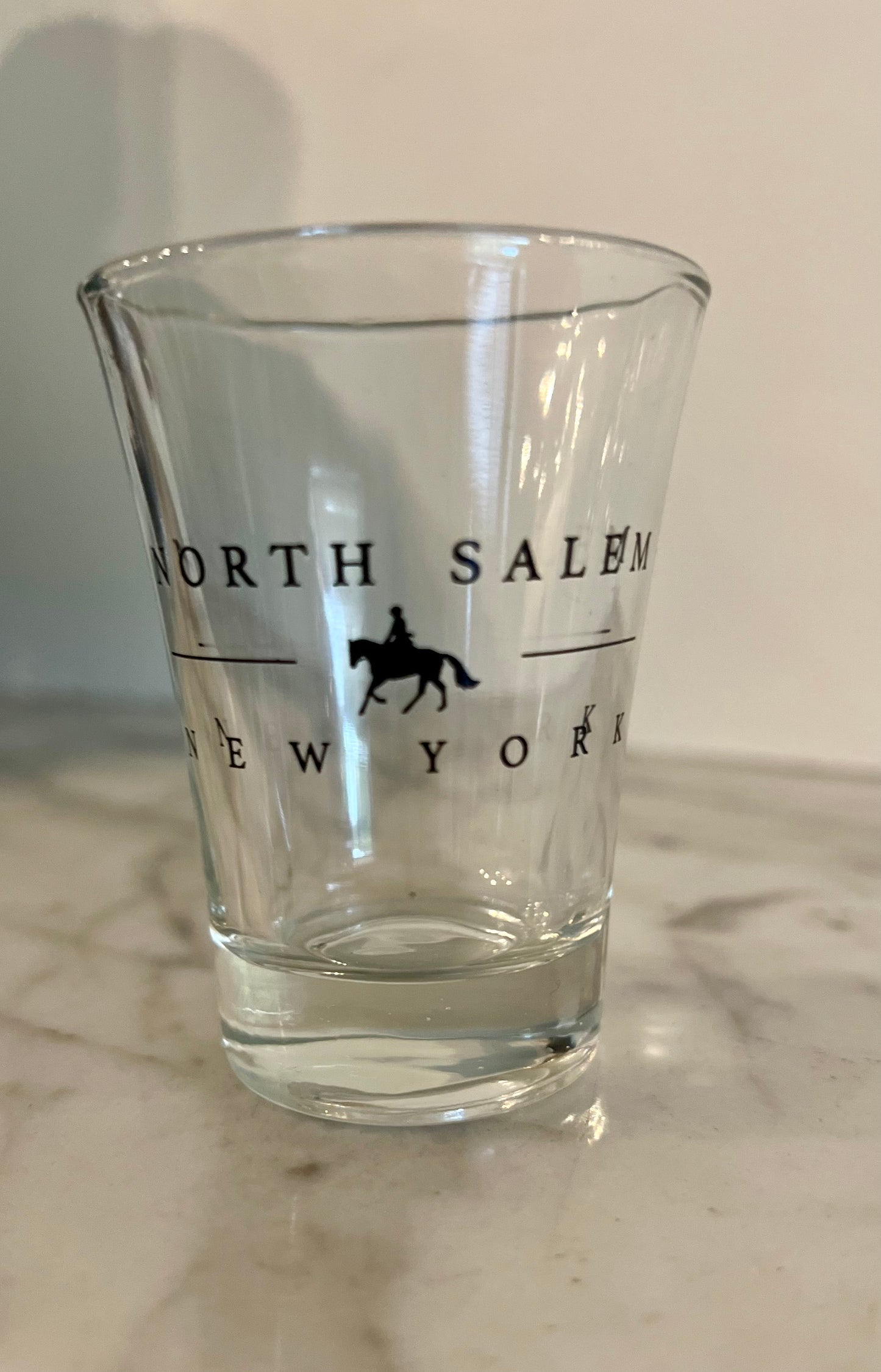 North Salem Shot Glass - Horse & Rider Design