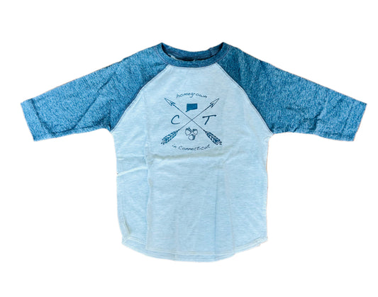 Homegrown in Connecticut Toddler Baseball Tee