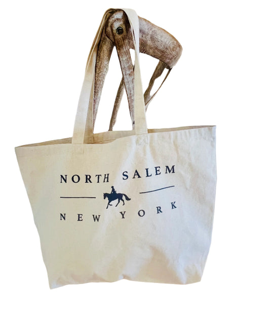 North Salem Horse & Rider Extra Large Canvas Tote