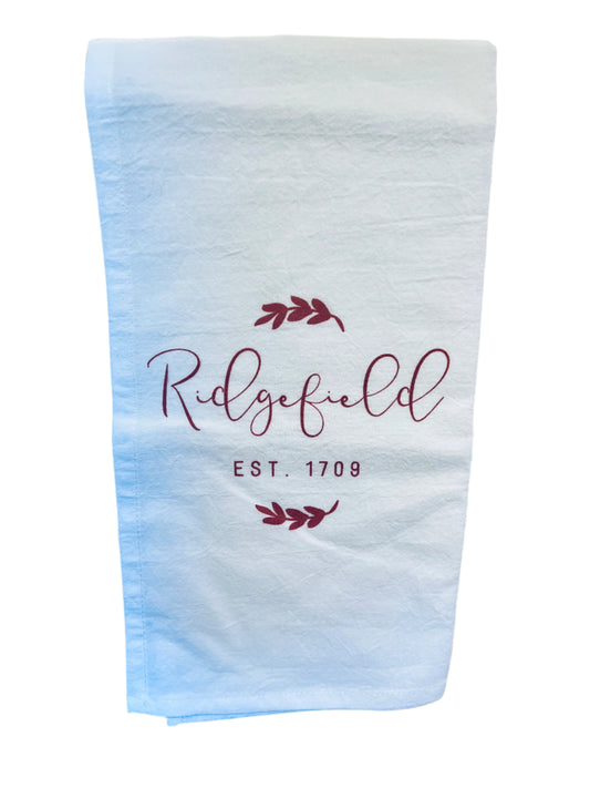 Ridgefield Est. 1709 Tea Towel