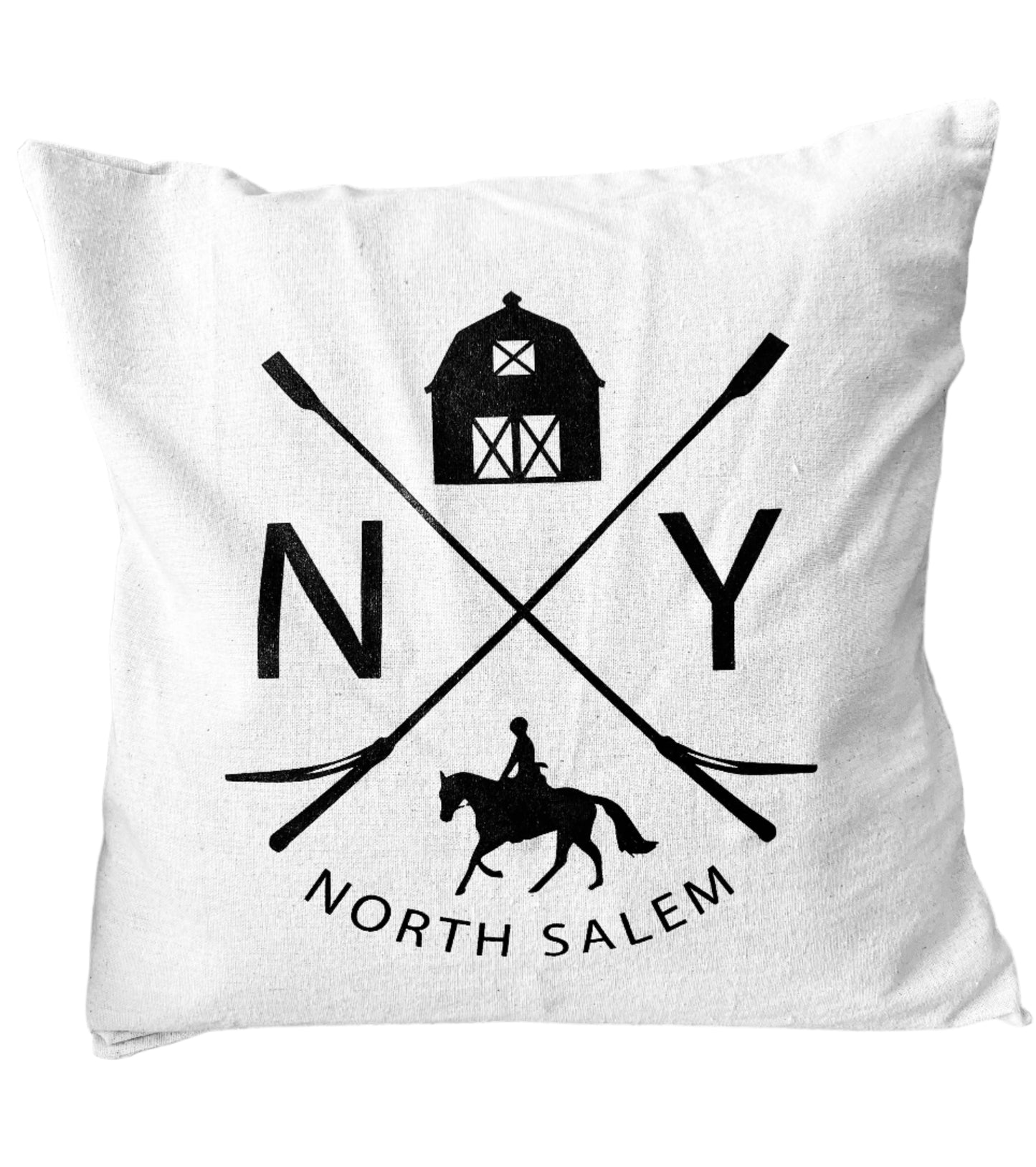 Iconic North Salem NY Linen Pillow