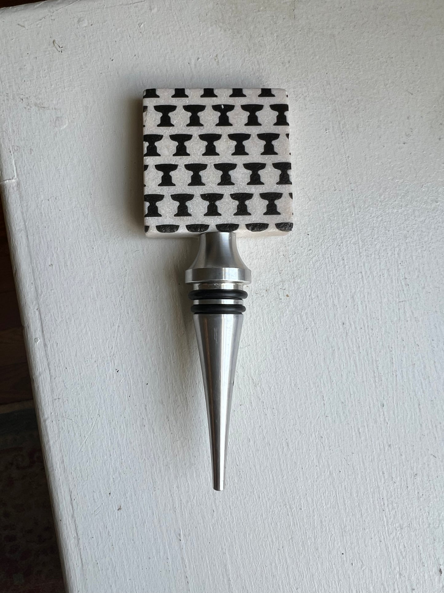 Tumbled Marble Wine Bottle Stopper - North Salem, Redding, Ridgefield & South Salem/Lewisboro Designs
