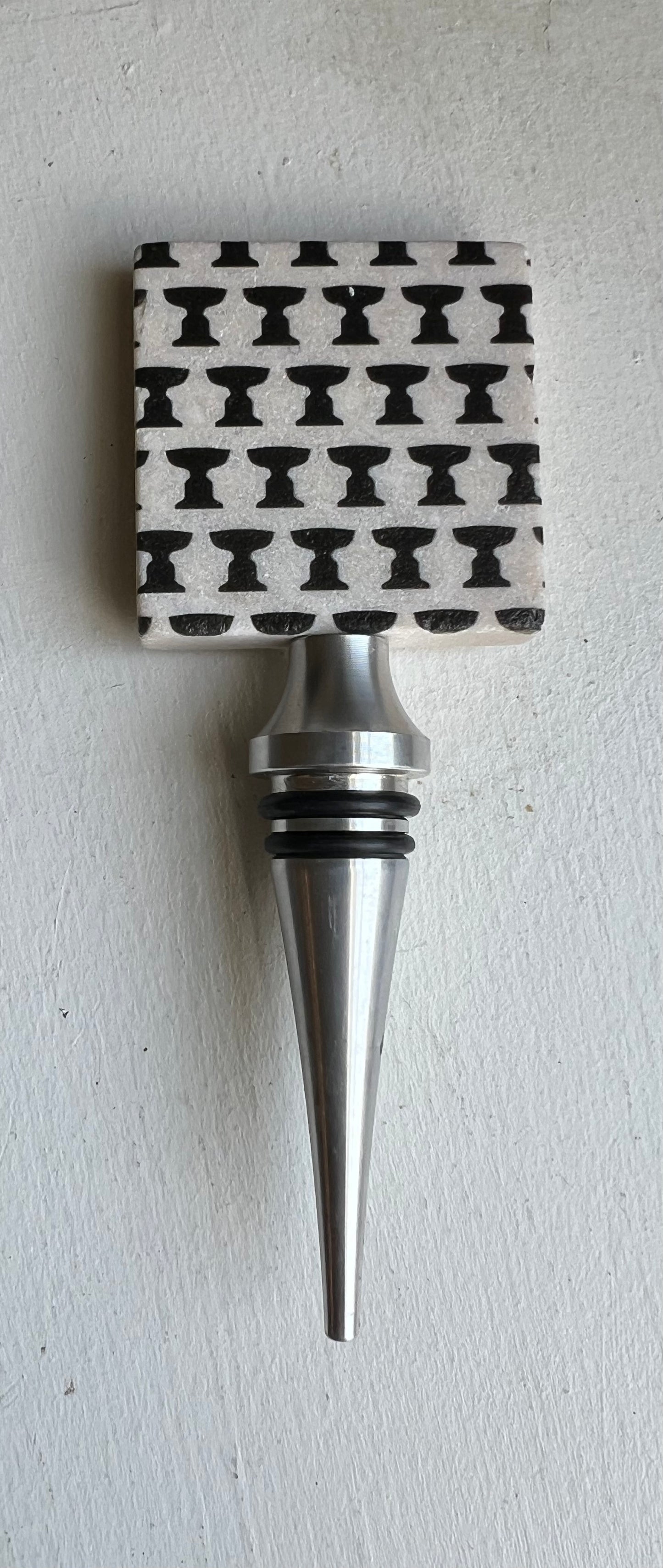 Tumbled Marble Wine Bottle Stopper - North Salem, Redding, Ridgefield & South Salem/Lewisboro Designs