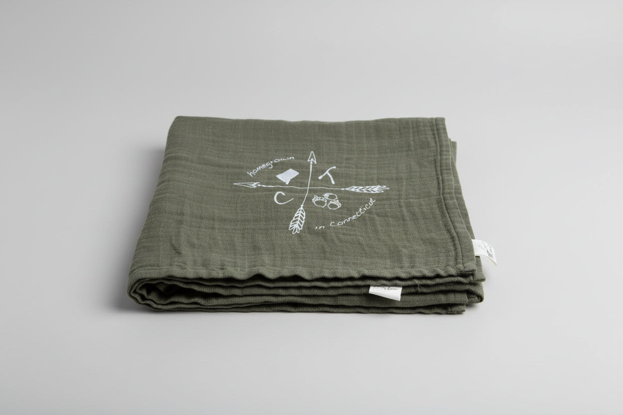 Homegrown in CT Swaddle Blanket
