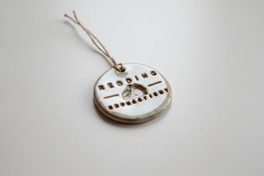 Handmade Redding CT Ceramic Ornament - A Purchase with Purpose