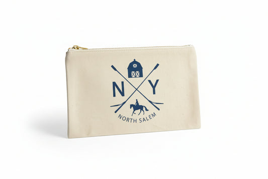 Iconic North Salem NY Cotton Pouch
