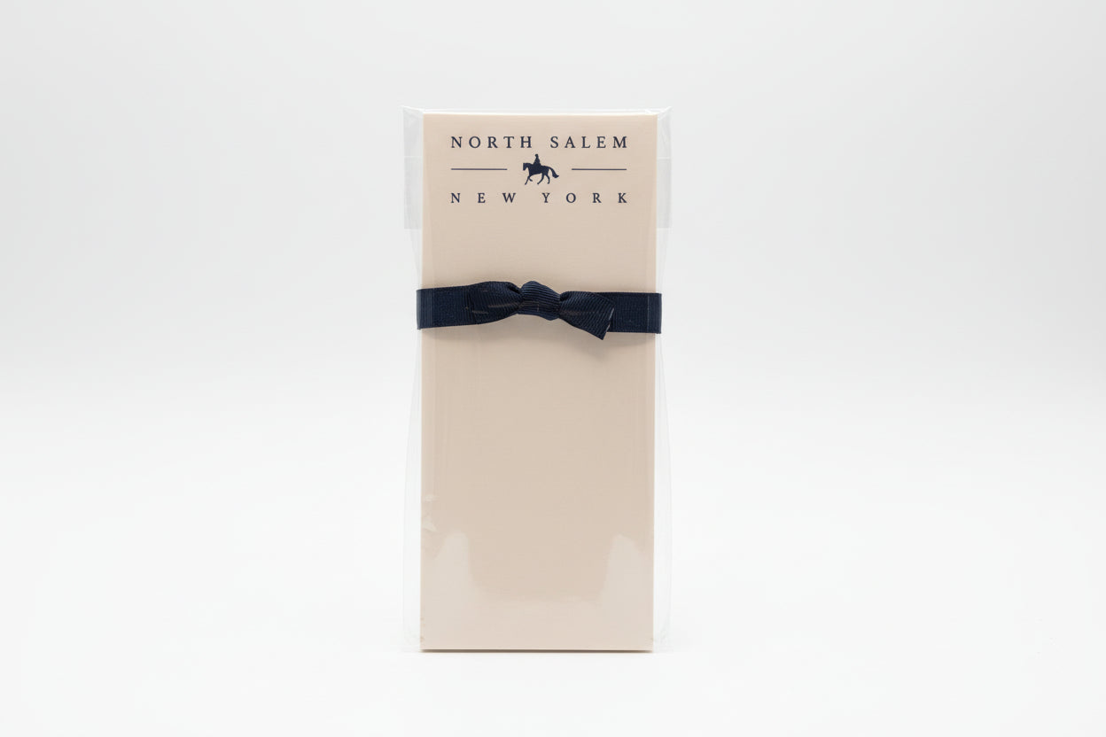 North Salem New York note pad with equestrian design - hometown gift