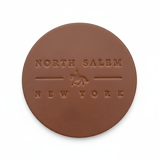 North Salem NY Leather Coaster