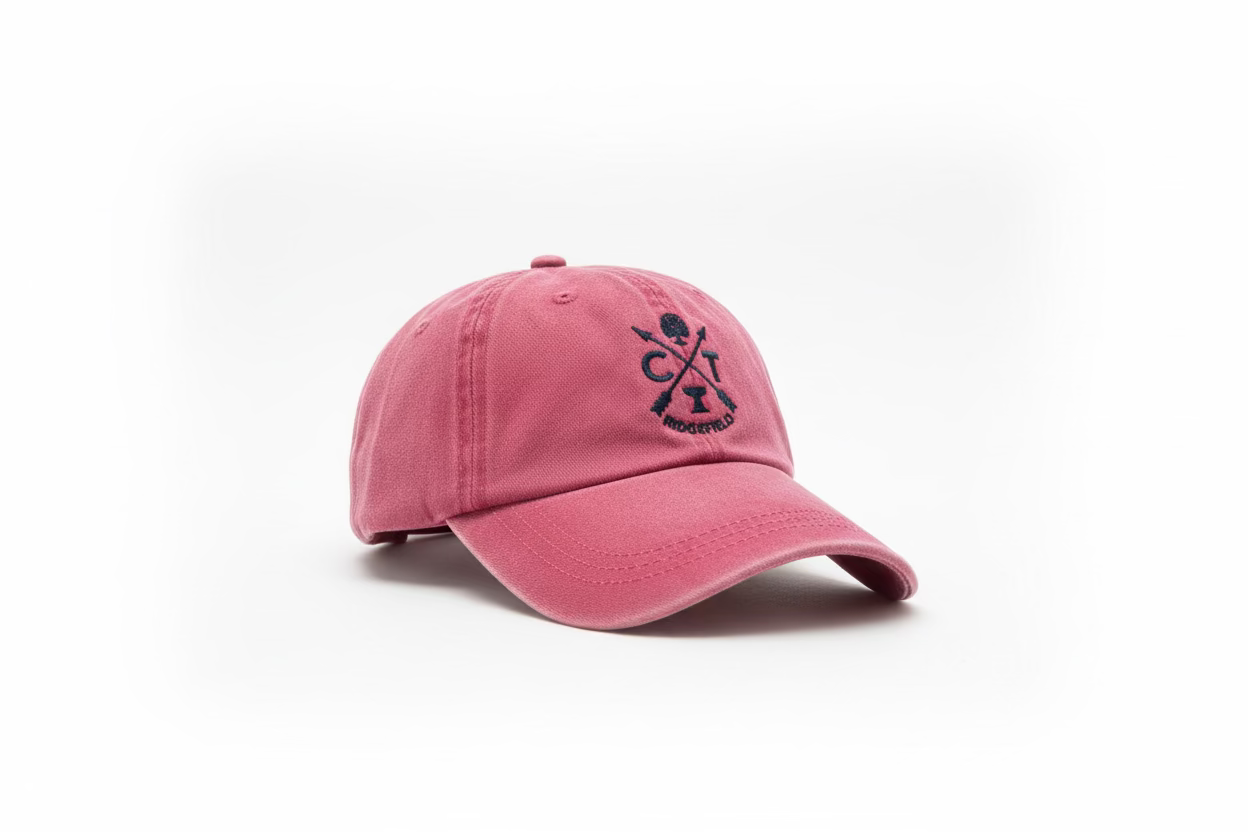 Iconic Ridgefield CT Canvas Baseball Cap