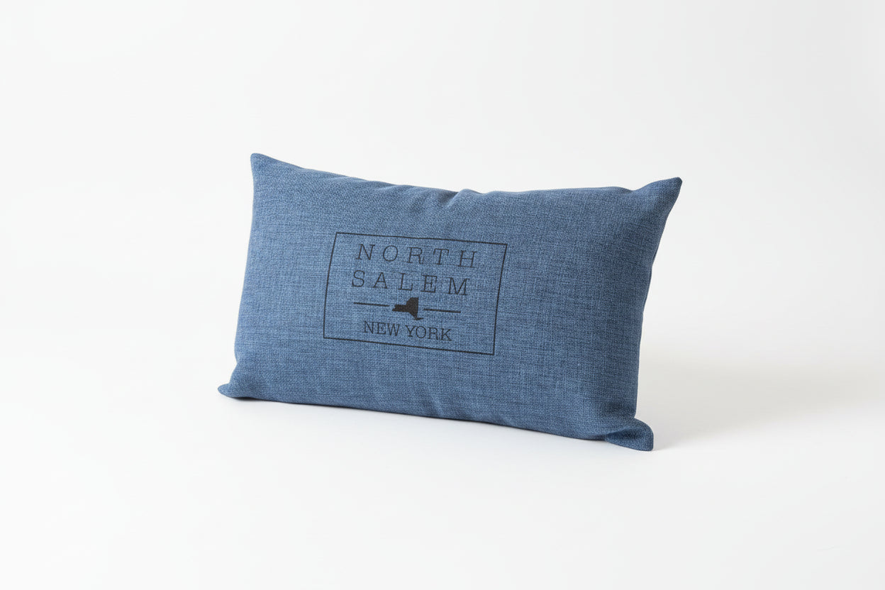North Salem New York accent pillow - hometown gift