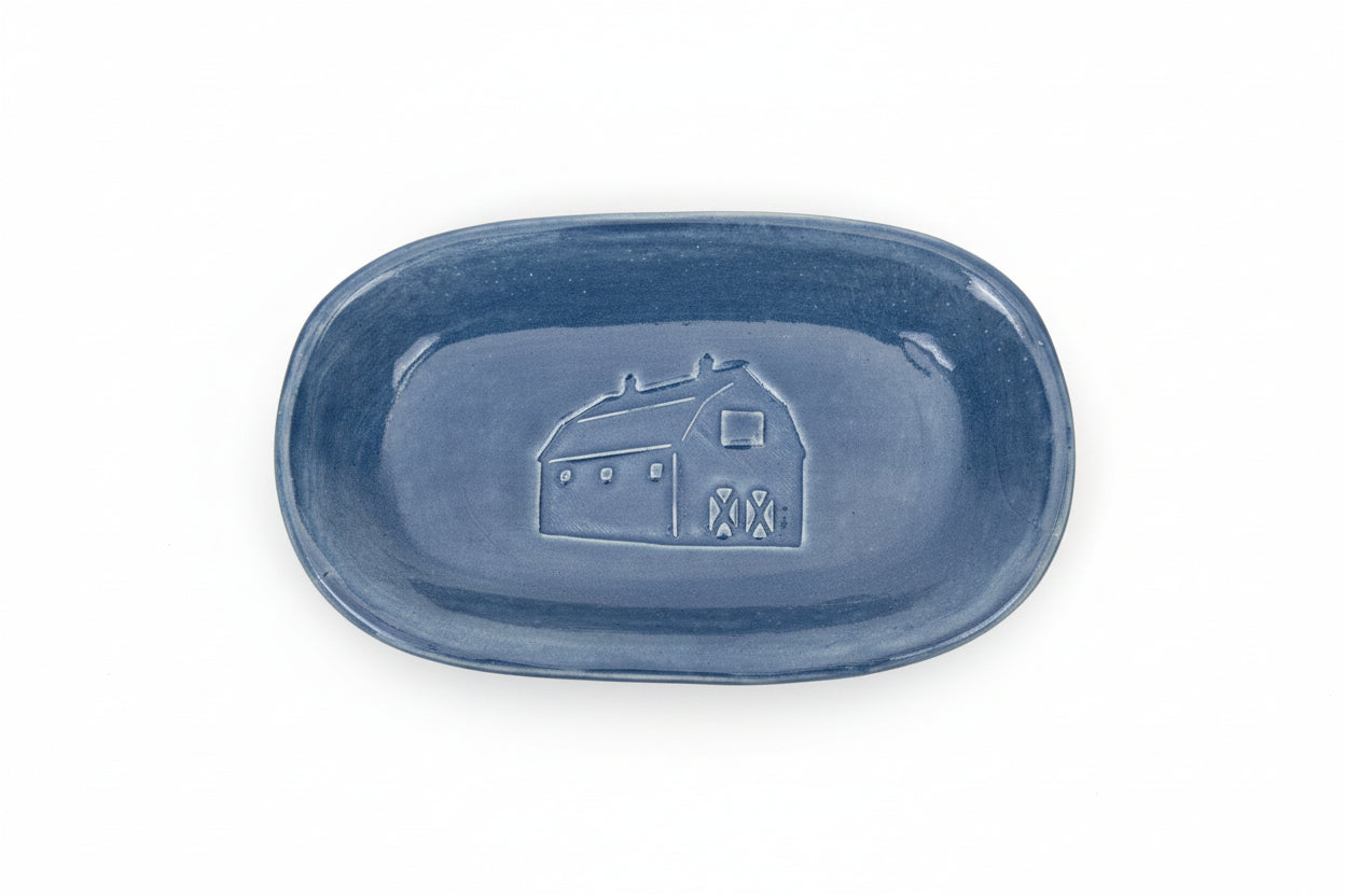 New England Barn Ceramic Trinket/Soap Dish - A Purchase with Purpose