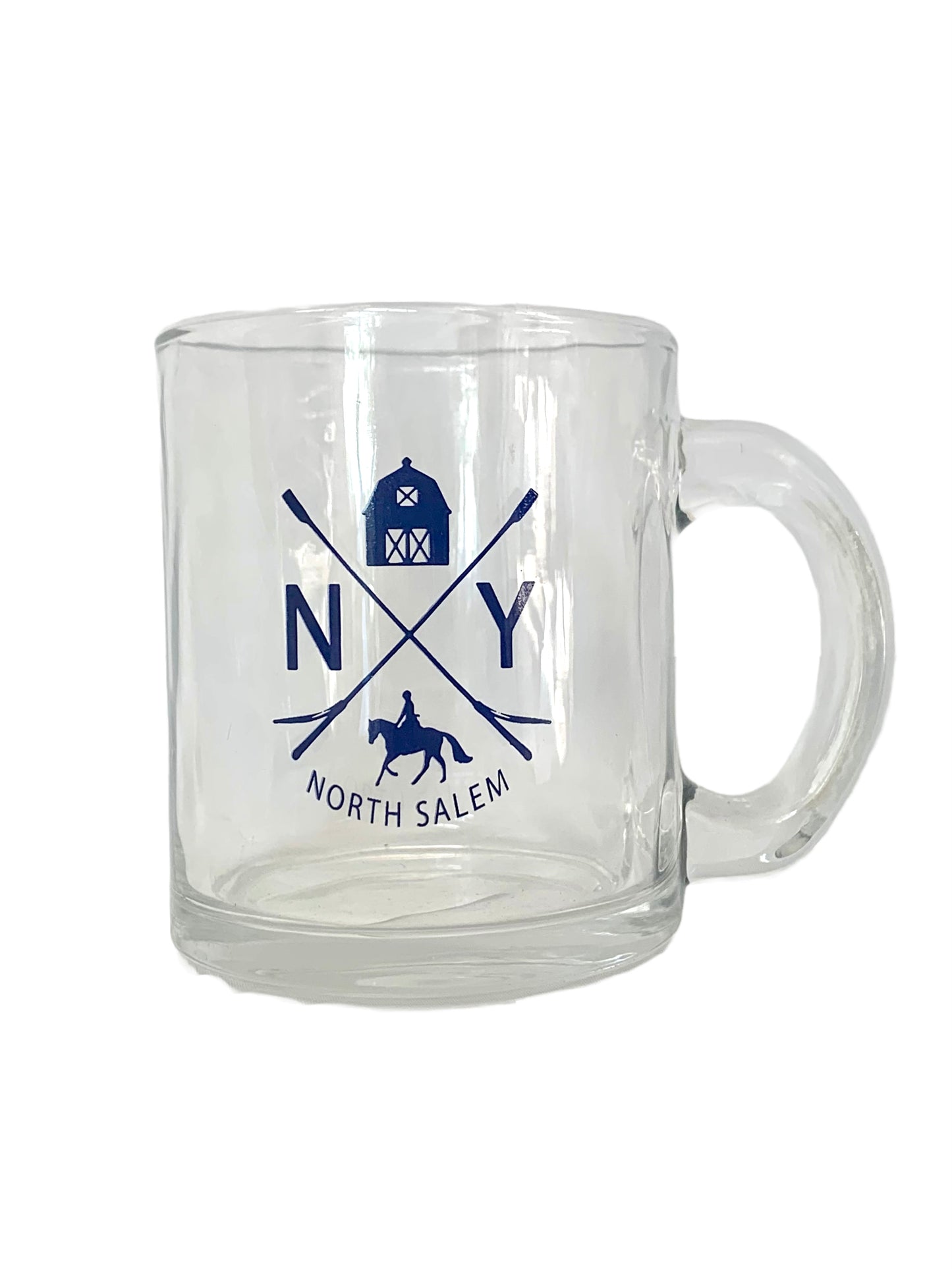 Iconic North Salem Glass Mug (Navy)