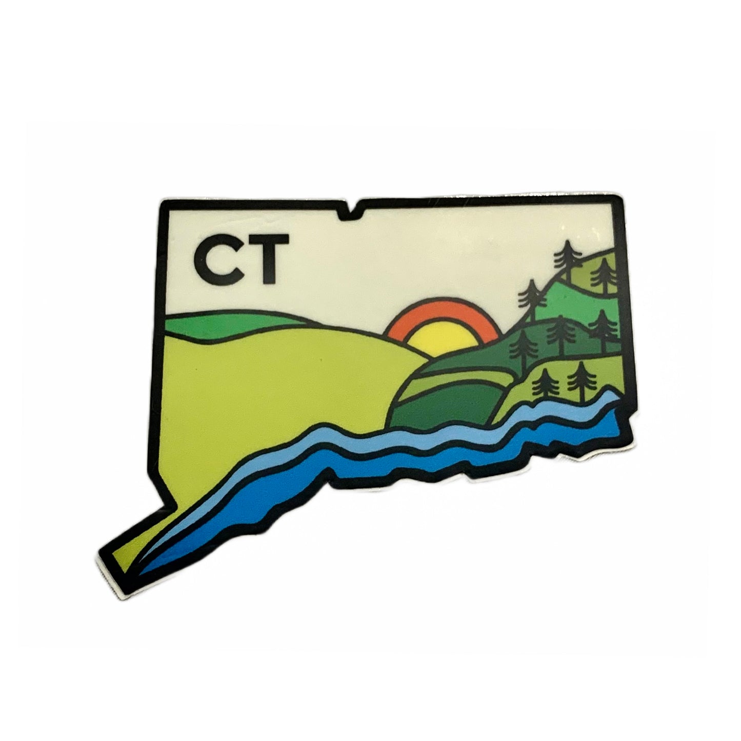 Geo Connecticut State Sticker