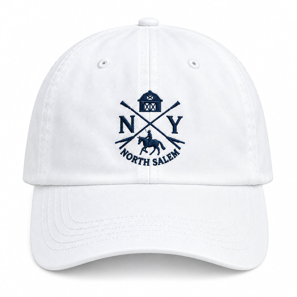 Iconic North Salem NY Washed Canvas Baseball Cap
