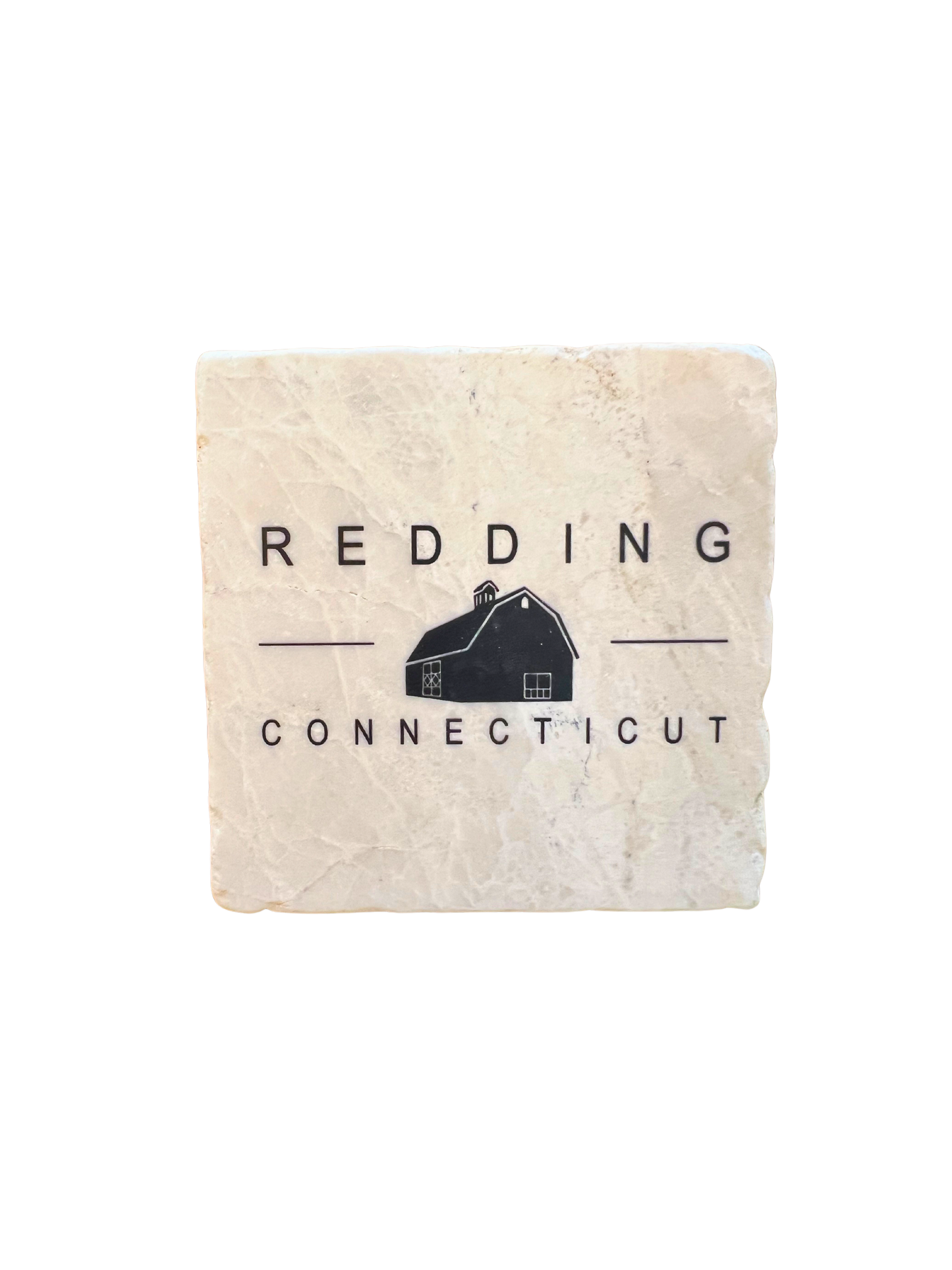 Tumbled Marble Coaster - Exclusive CT & NY Town Designs!