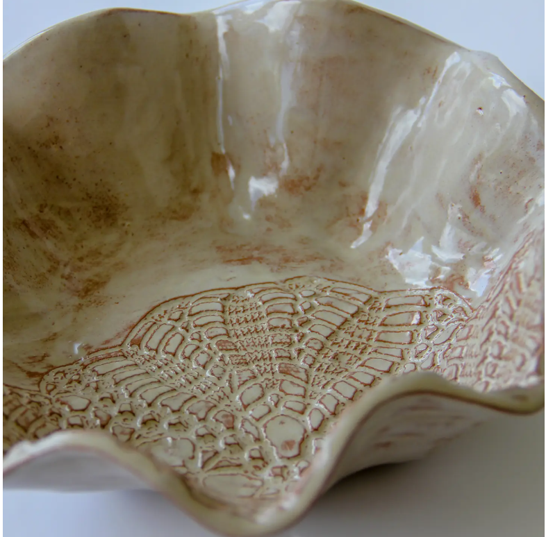 Large Handmade Blossom Serving Bowl - A Purchase with Purpose