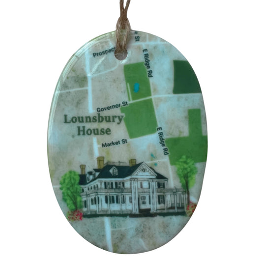 Lounsburry House Ceramic Ornament - Exclusive Design