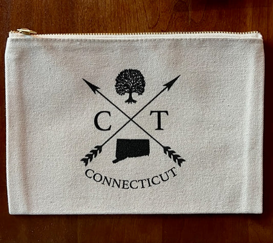 Iconic Connecticut Cotton Pouch