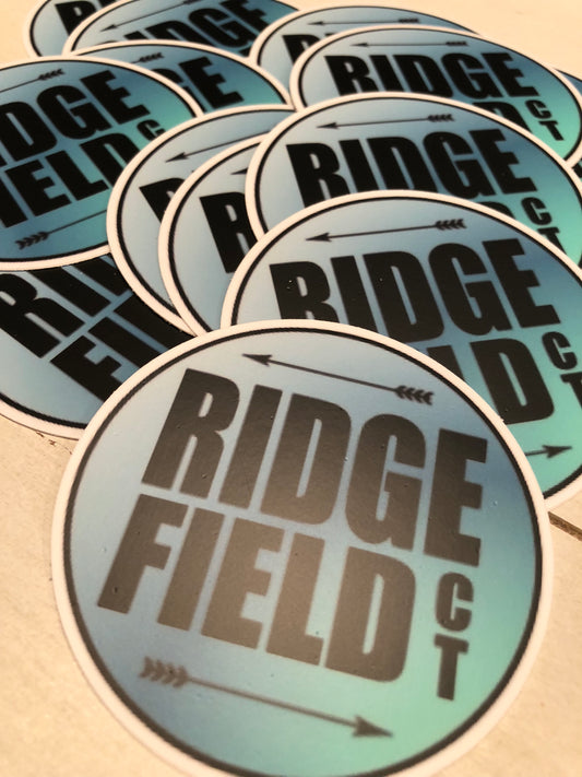 Ridgefield Typography Sticker