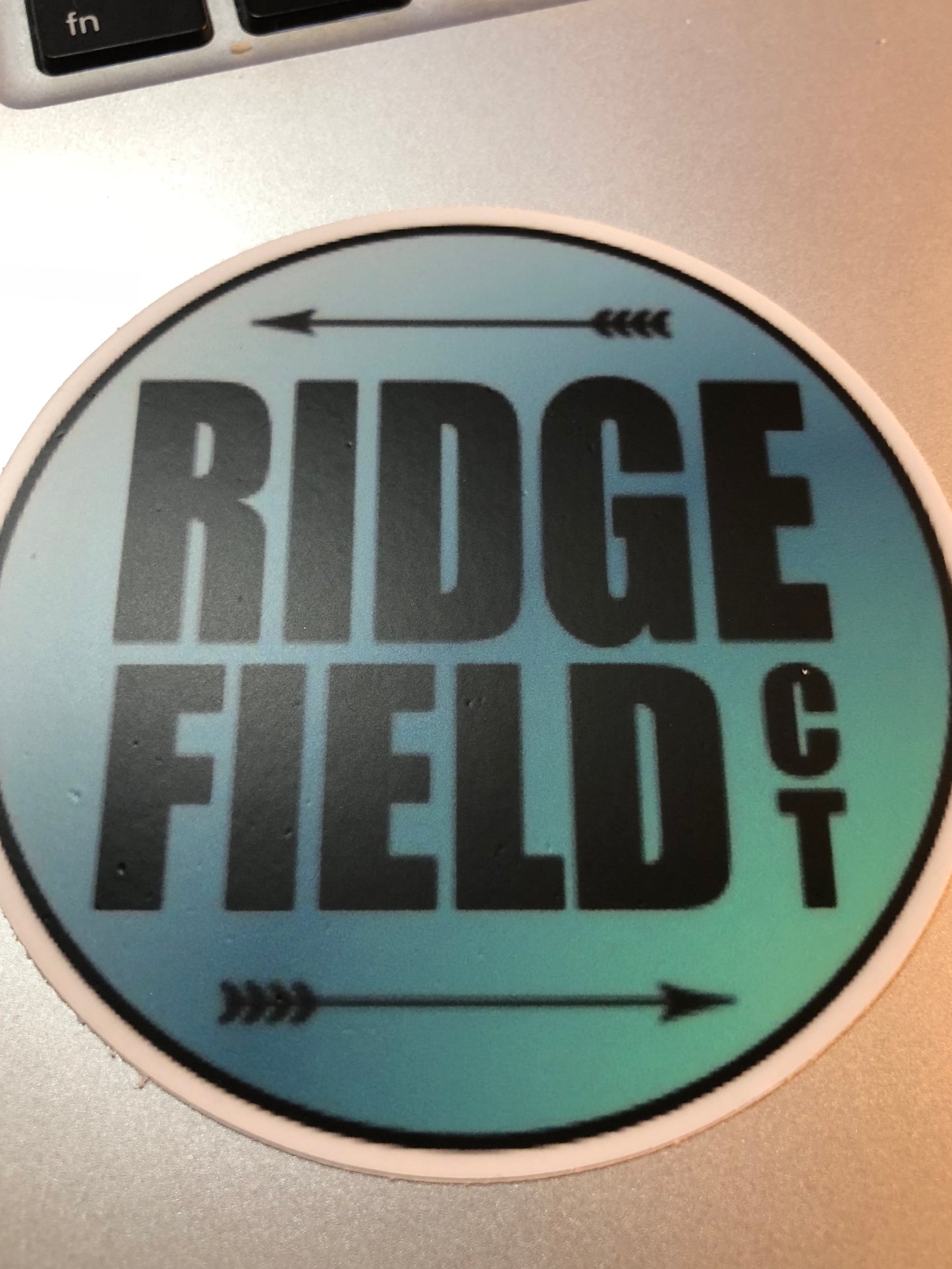 Ridgefield Typography Sticker