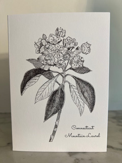 Connecticut Mountain Laurel Note Card - Exclusive to The Rooted Plow