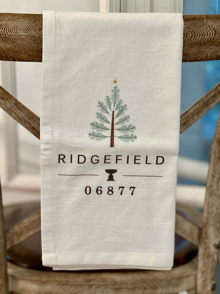 Ridgefield Holiday Tree Tea Towel