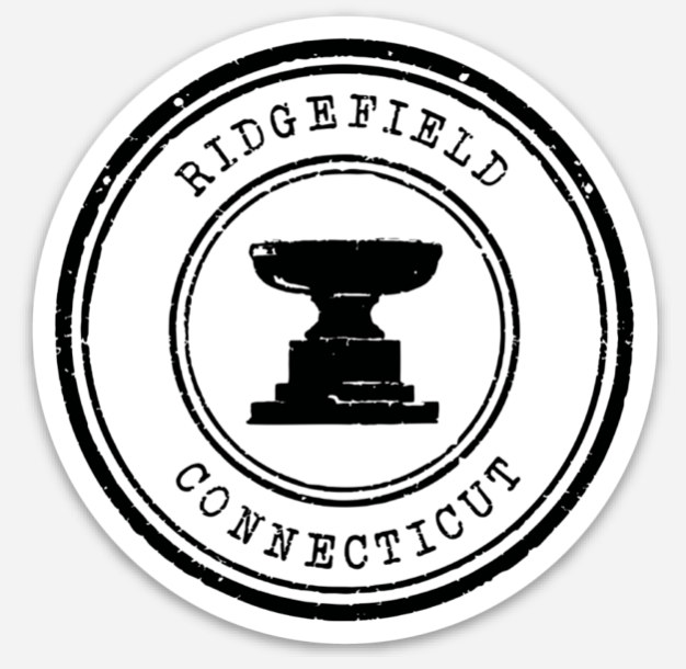 Ridgefield Fountain Stamp Logo Magnet